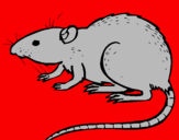 Coloring page Underground rat painted byGuifré