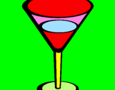 Coloring page Cocktail painted byydi