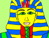 Coloring page Tutankamon painted bykeanu