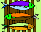 Coloring page Fish painted byisac