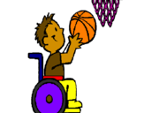 Coloring page Wheelchair basketball painted bymaximo