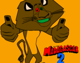 Coloring page Madagascar 2 Alex painted bydoom