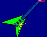 Coloring page Electric guitar II painted byhm45791