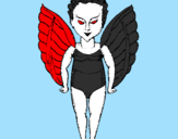 Coloring page Evil angel painted byCandie