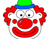 Coloring page Clown painted byaugust