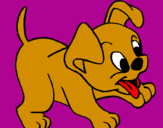 Coloring page Puppy painted bymama