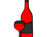 Coloring page Wine painted byemily