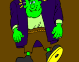 Coloring page Frankenstein painted byPhoebe