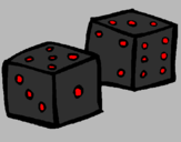 Coloring page Dice painted byarryill
