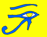 Coloring page Eye of Horus painted bysabrina