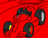 Coloring page Racing car painted byluciano