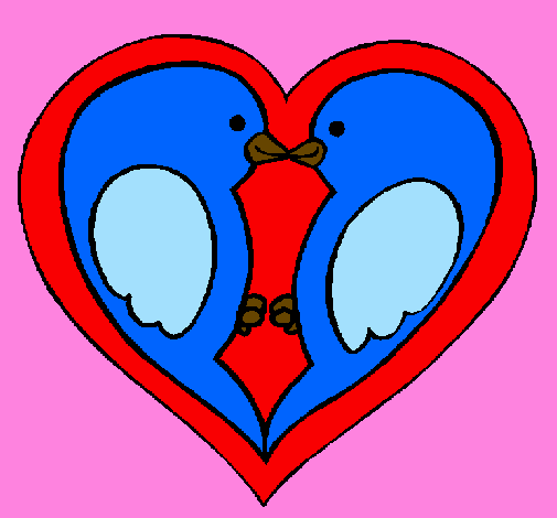 Birds in love