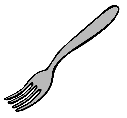 Coloring page Fork painted bymoshi count