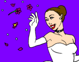 Coloring page Hapyy bride painted bybillybobjr
