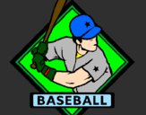 Coloring page Baseball logo painted byAndres