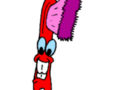 Coloring page Toothbrush painted bylucia