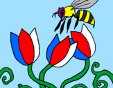 Coloring page Bee painted bylisa