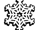 Coloring page Snowflake painted byyuan