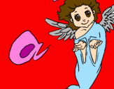 Coloring page Angel painted byi am a angel