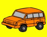 Coloring page 4x4 car painted byL.J.