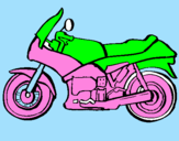 Coloring page Motorbike painted byalexis hohimer