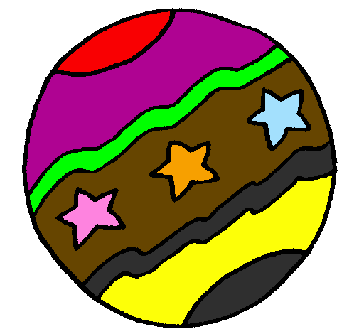 Coloring page Big ball painted bymariana