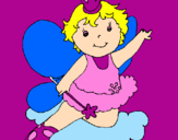 Coloring page Fairy painted byacirema