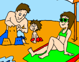 Coloring page Family vacation painted byGirlyGirl <3