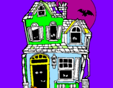 Coloring page Mysterious house II painted byElias.