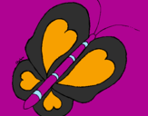 Coloring page Butterfly painted byviviana