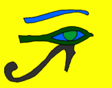 Coloring page Eye of Horus painted bythieb