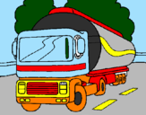 Coloring page Tanker painted bymonster dave