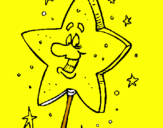 Coloring page Magic wand painted bycynthia