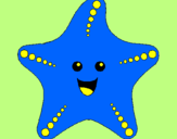 Coloring page Starfish painted byKennedy