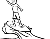 Coloring page Surf painted byalis