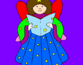 Coloring page Fairy painted byCHIARA