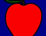 Coloring page apple painted bysamantha c diaz