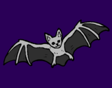 Coloring page Flying bat painted bycuerno