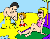 Coloring page Family vacation painted bytommaso