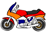 Coloring page Motorbike painted byyani2004