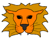 Coloring page Lion painted bykasey
