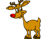 Coloring page Young reindeer painted bypablosky