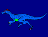 Coloring page Velociraptor painted byethan