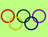 Coloring page Olympic rings painted byhelen julia 