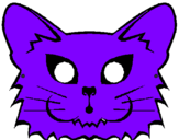 Coloring page Cat painted byaugust