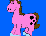 Coloring page Horse with spots painted byjennifer