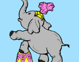 Coloring page Elephant painted byalex