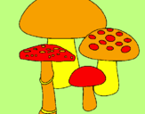 Coloring page Mushrooms painted byIvy