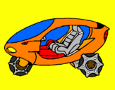 Coloring page Space bike painted byoscar