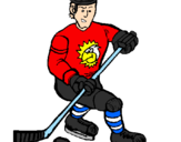 Coloring page Ice hockey player painted bymartin moya kyrel